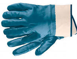 Перчатки с нитриловым полным покрытием (синие) крага